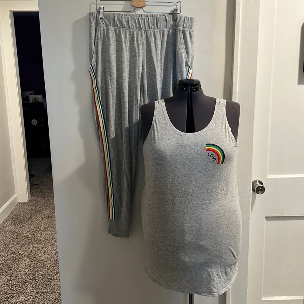 Cacique sleep set with joggers and tank, size 18/20